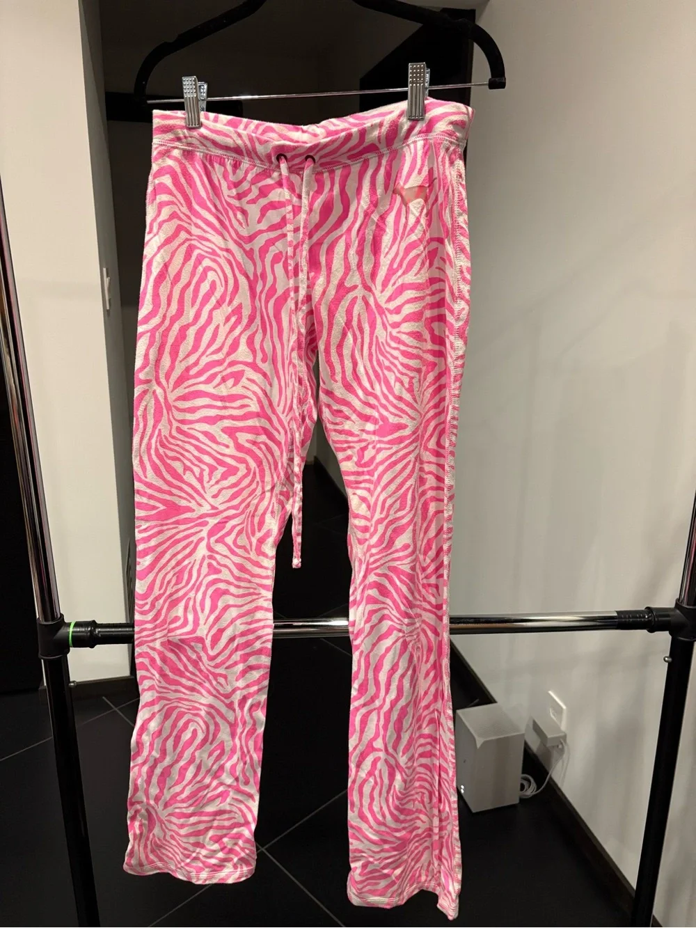 Victoria's Secret Pink and White Zebra-Print Pajamas